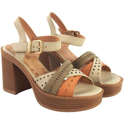 MTNG - Sandalia señora MUSTANG 53387 taupe Marrón