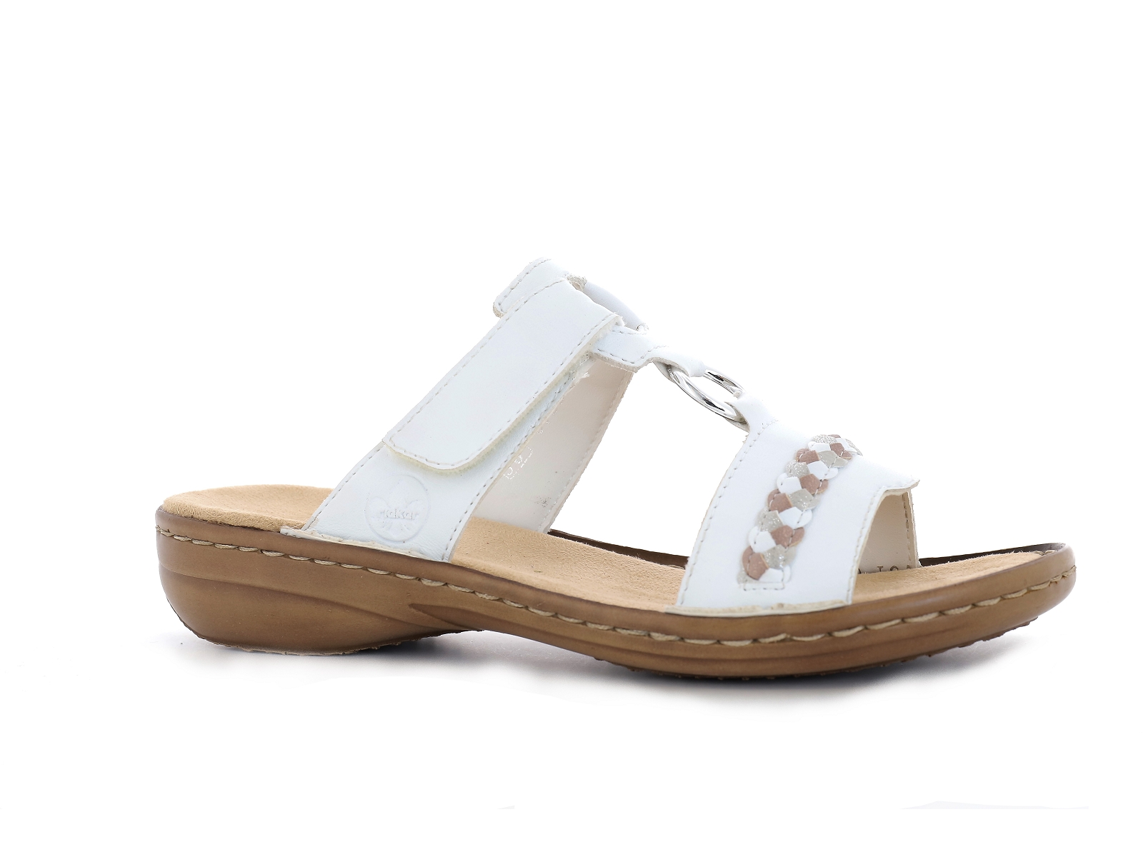 Rieker-60888 Synthétique Blanc