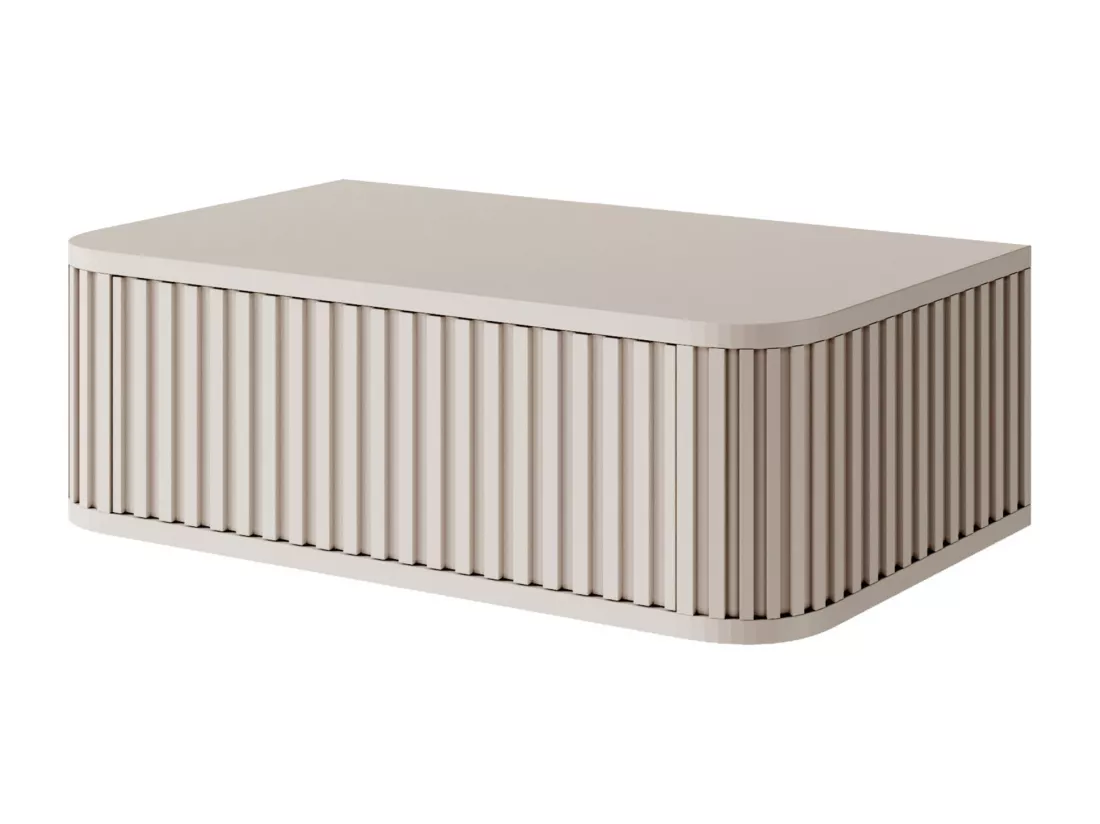 Table de chevet suspendue - 63 cm - grège - OVARLO