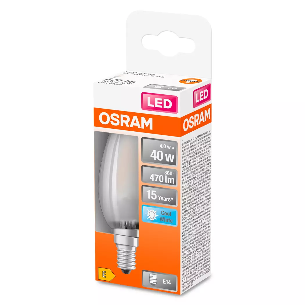 LED-Kerze E14/4 Watt/Energie E