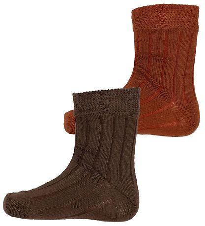 Minymo Socken - Brown -Pack - Cocoa