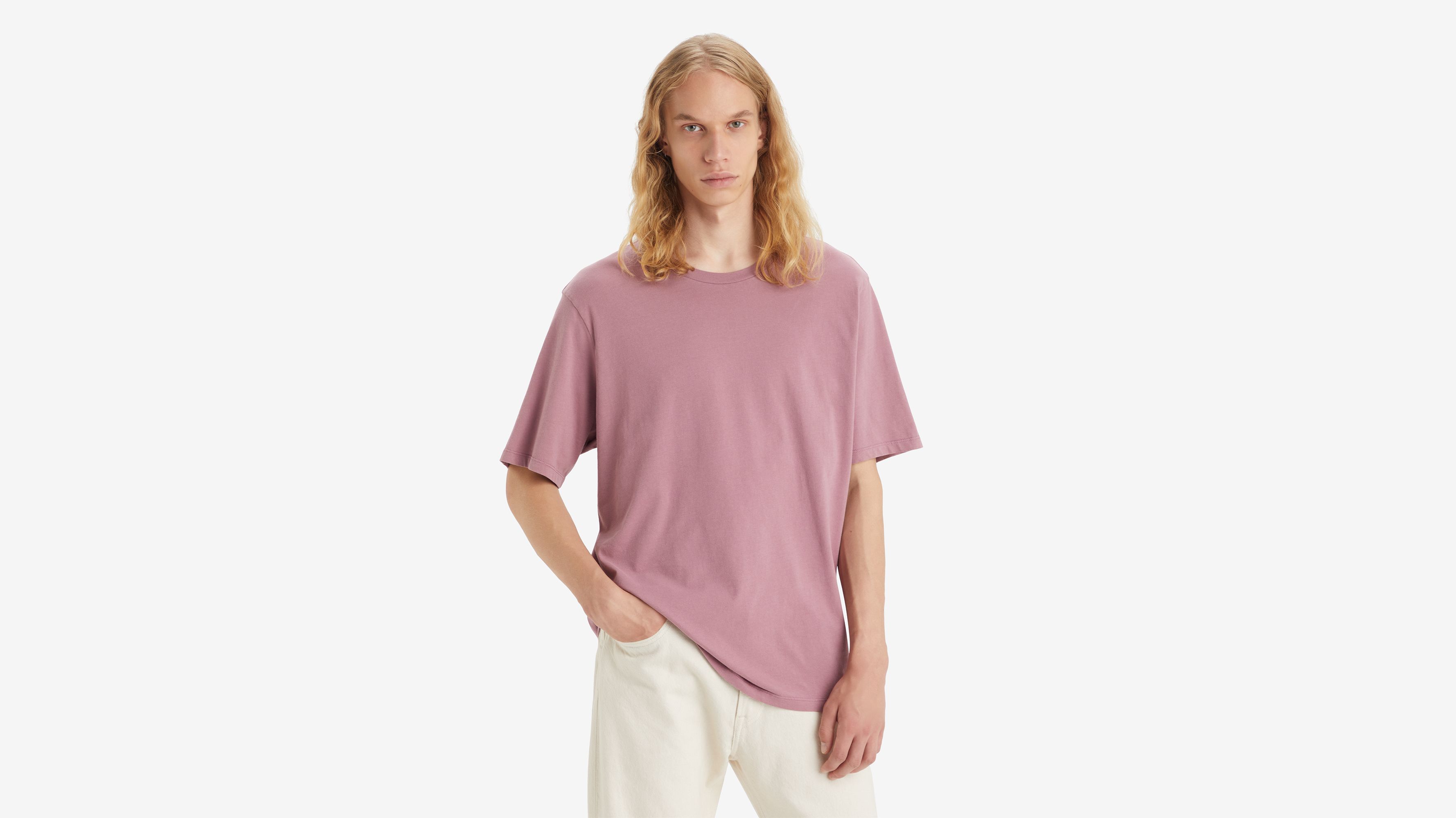 T-shirt Classic Relaxed - Dusky Orchid - Bleu