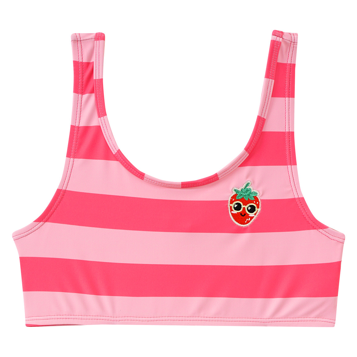 Famy Mädchen Bikini mit Streifen pink / rosa