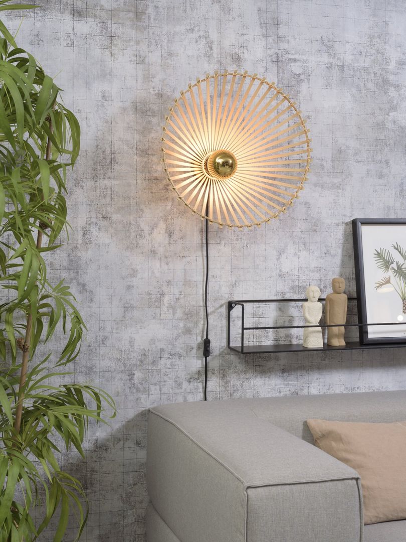 Good&Mojo Bromo Wandlamp Naturel, Zwart