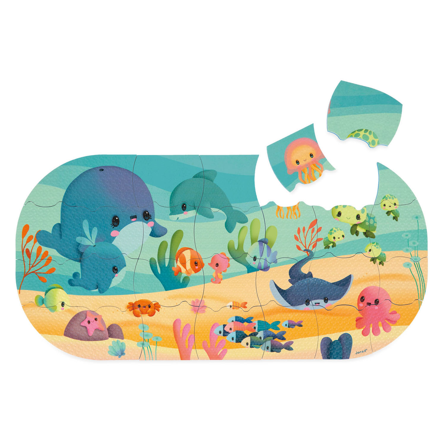 Janod Badspeelgoed - Badpuzzel Mijn Oceaan