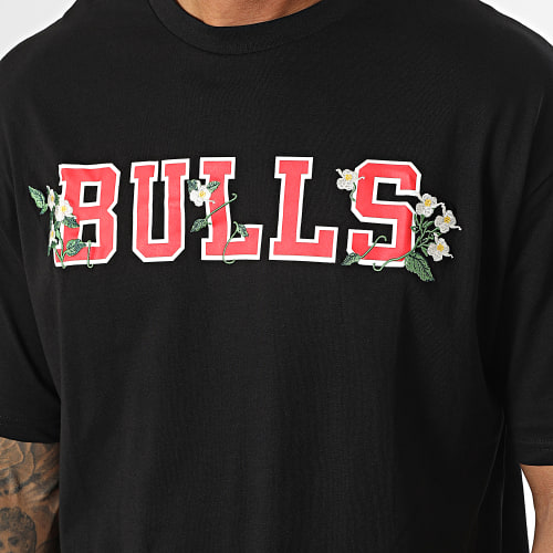Tee Shirt NBA Floral Graphic Chicago Bulls 60357043 Noir
