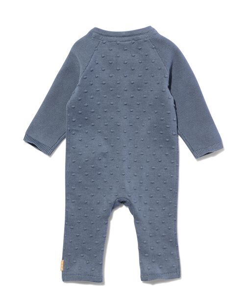 combinaison nouveau-né en maille gris foncé