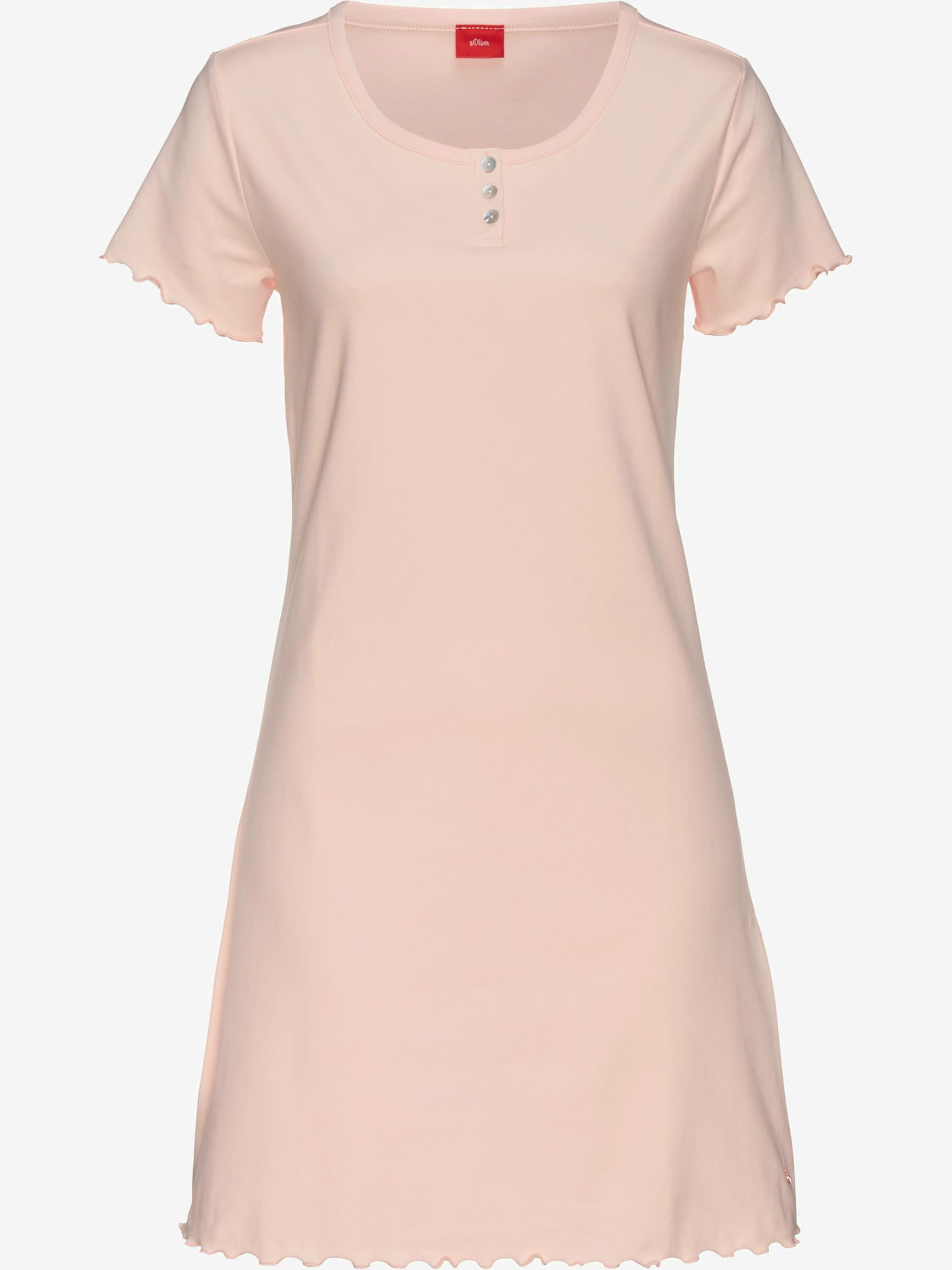 Chemise de nuit courte avec ourlet babylock