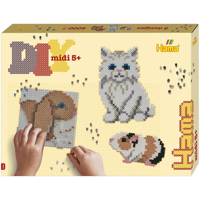 Hama - Bügelperlenset Haustiere - ca. 4.000 Perlen
