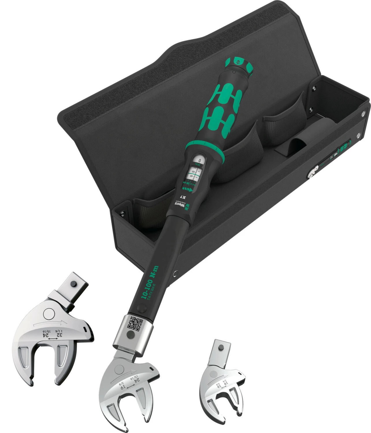 Wera 05136076001 9530 4-delig Draaimomentsleutelset voor warmtepompen/airco's in etui