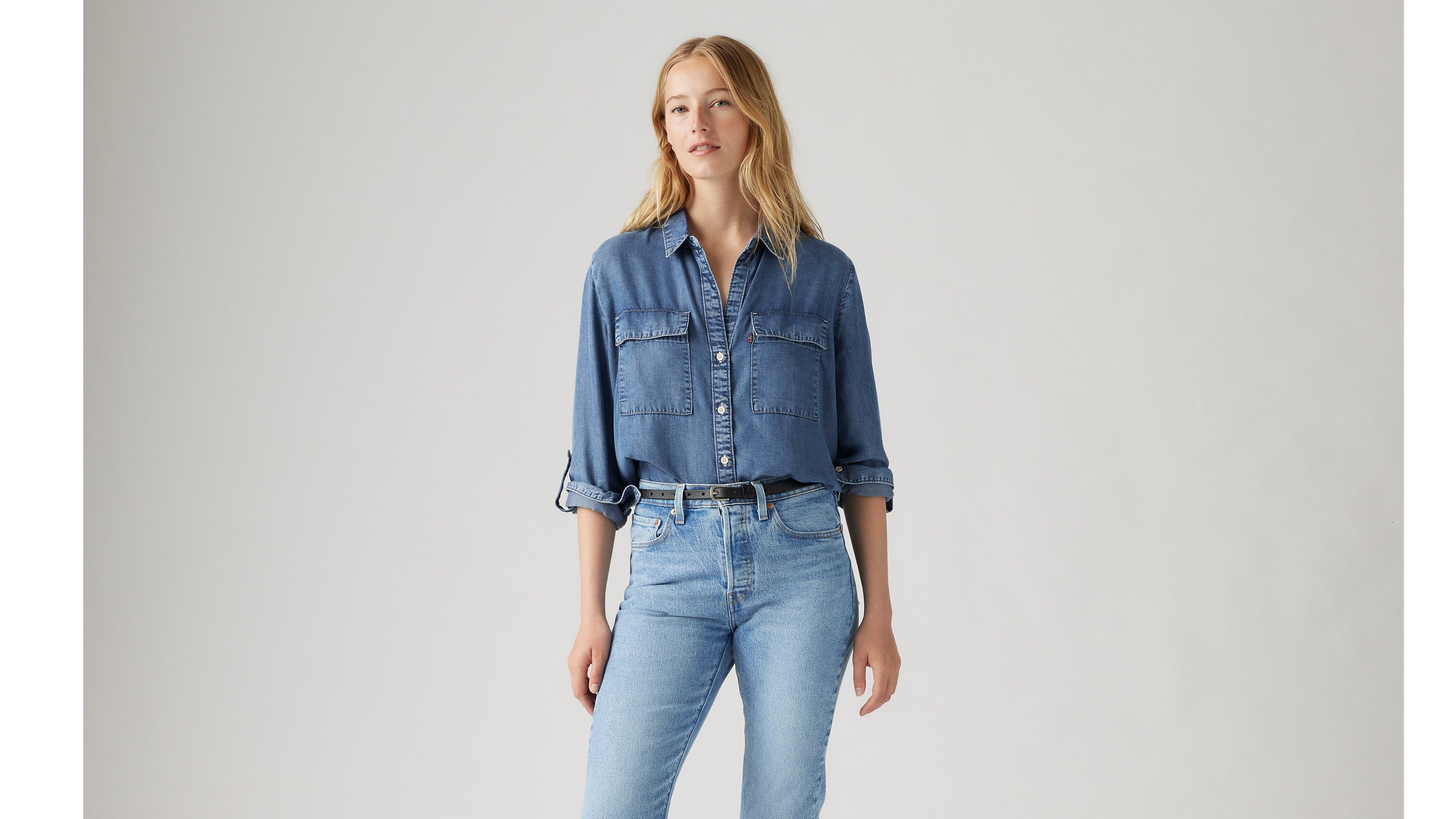 Chemise Utilitaire Doreen Lightweight - In Patches 2 - Bleu