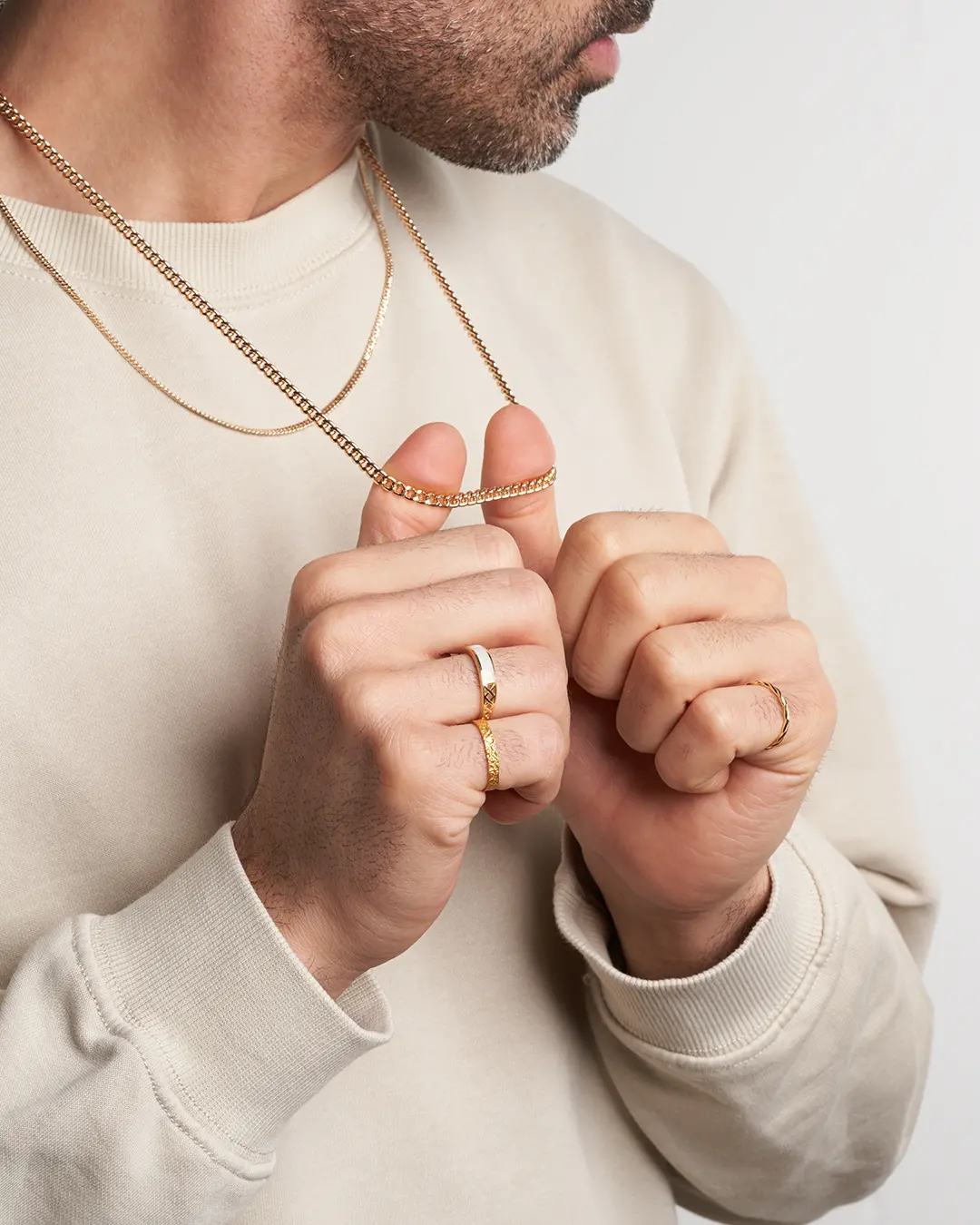 Herren Kette - Golden Day
