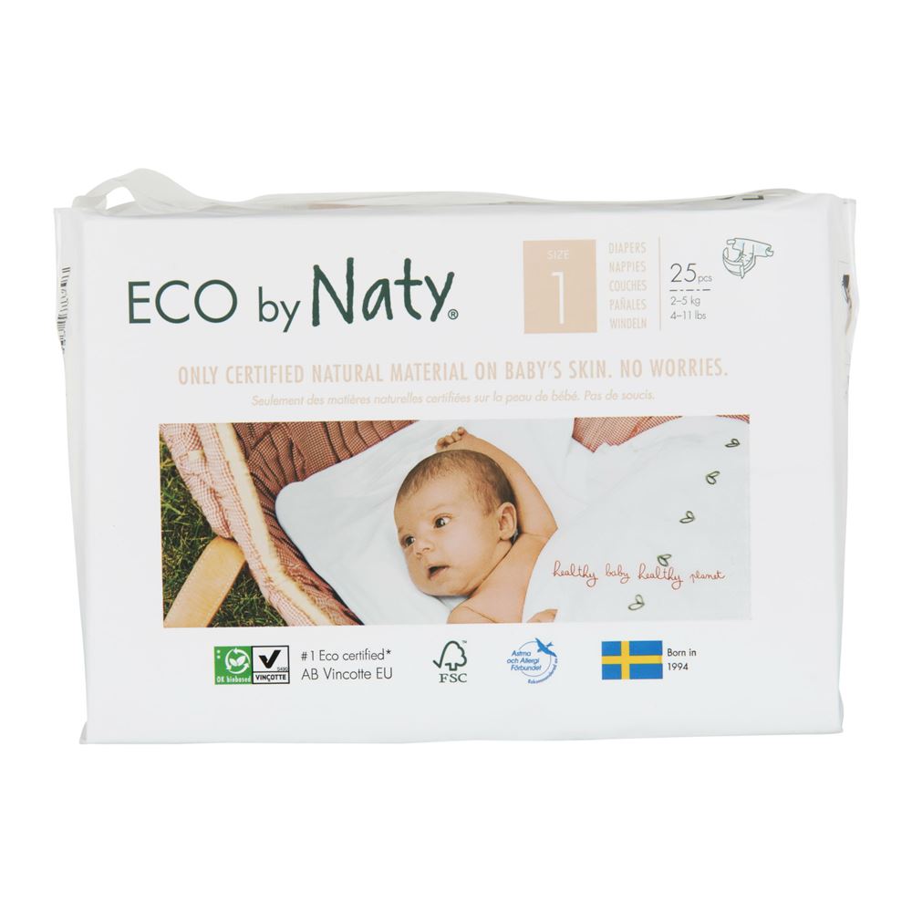 NATY Windel New Born<br>25 Stück, Nr1 2-5kg