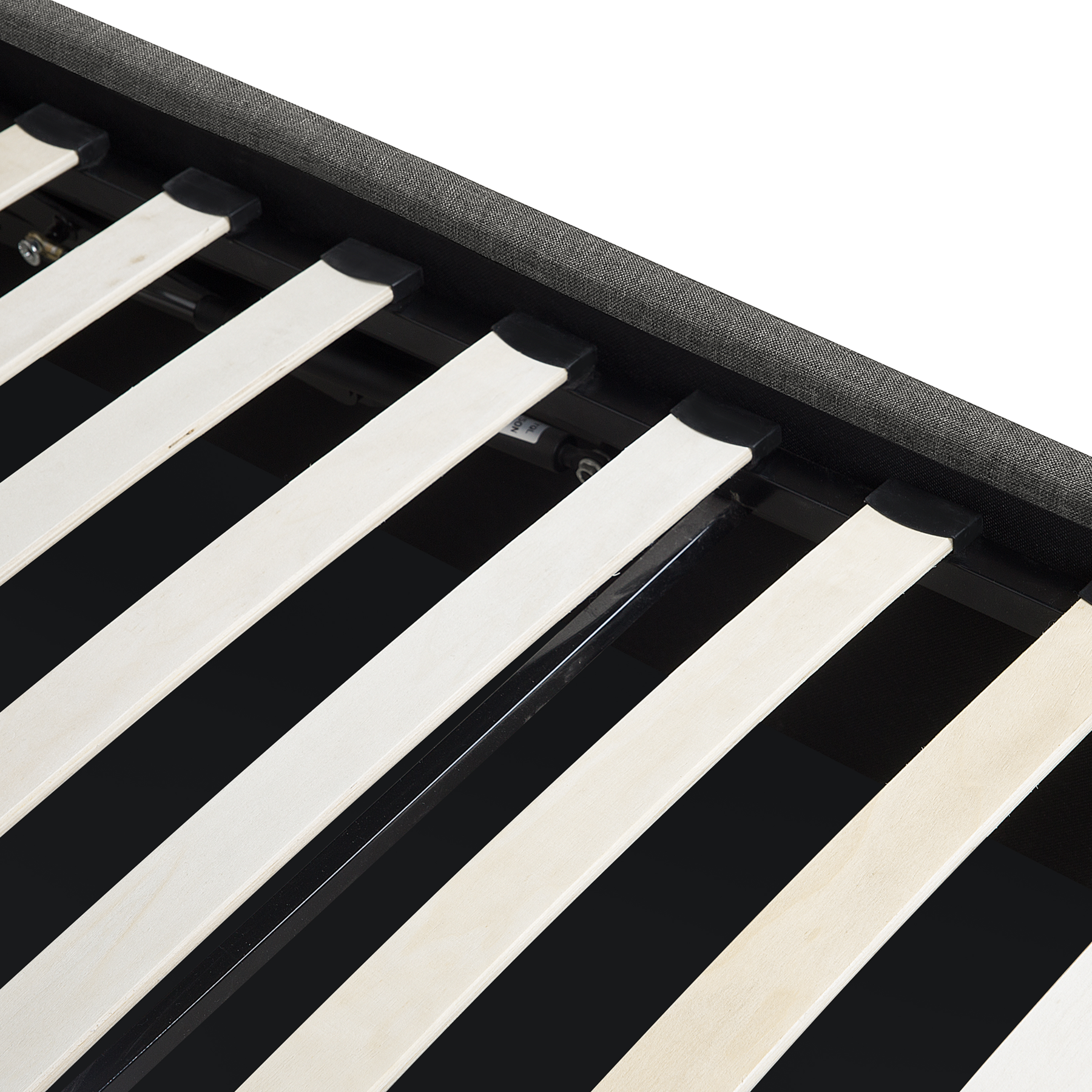 Beliani - ORBEY - Tweepersoonsbed - Grijs - 180 x 200 cm - Polyester