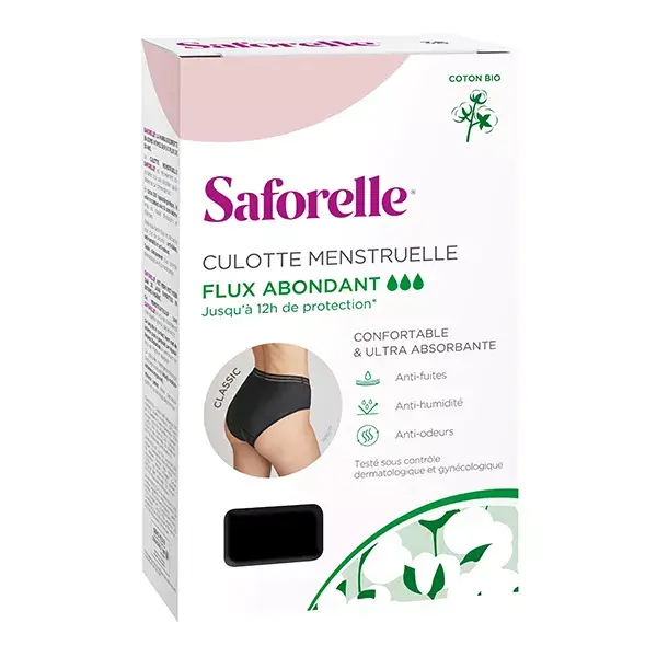 Calcinha menstrual ultra absorvente Saforelle, tamanho P / 36