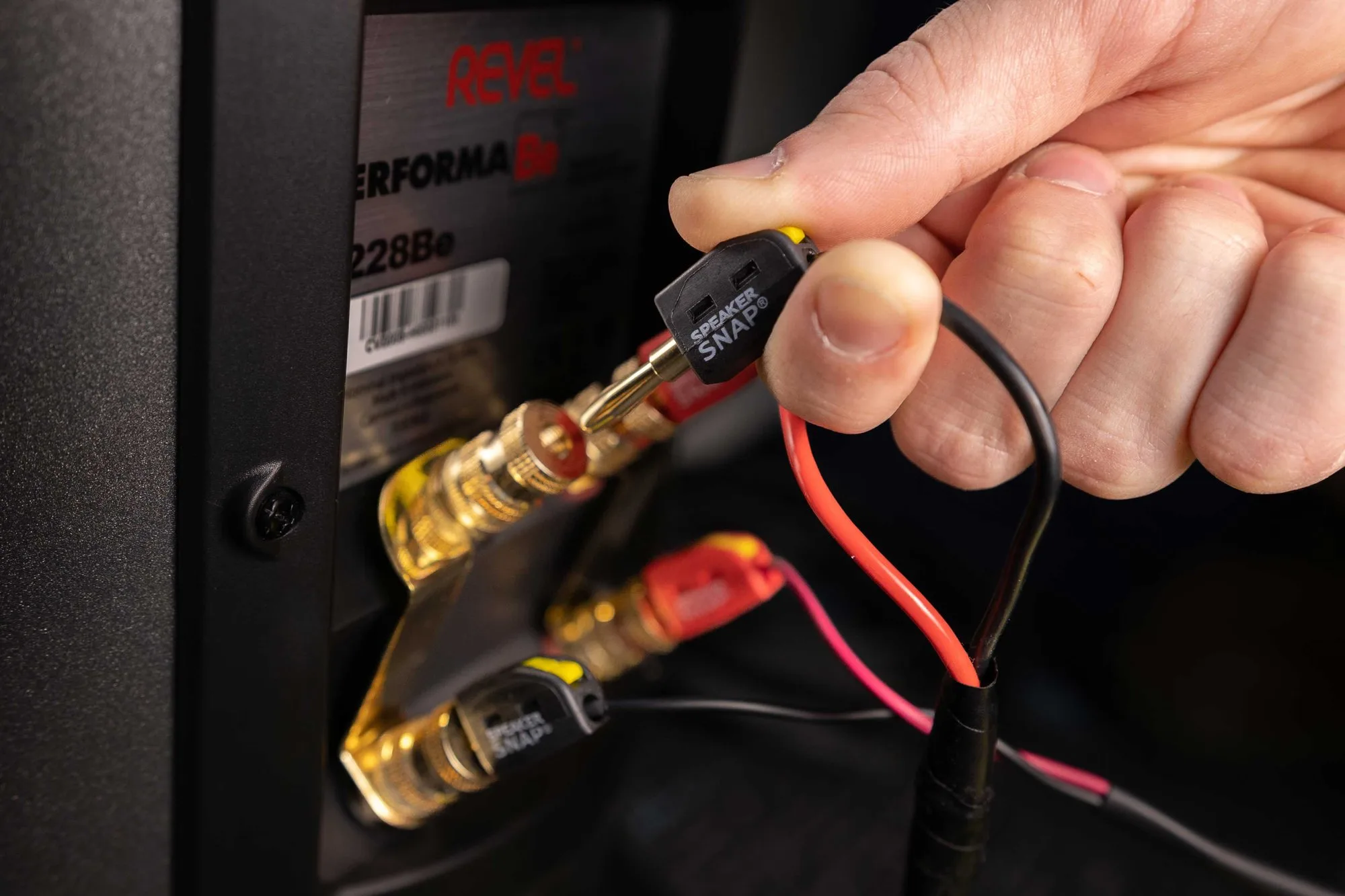 Speaker Snap Fiches bananes Auto (lot de 4) Fiches bananes et fourches