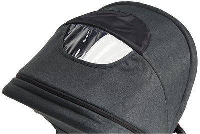 Beemoo Maxi 4 Twin Søskenvogn inkl. Søskensete, Black/Black