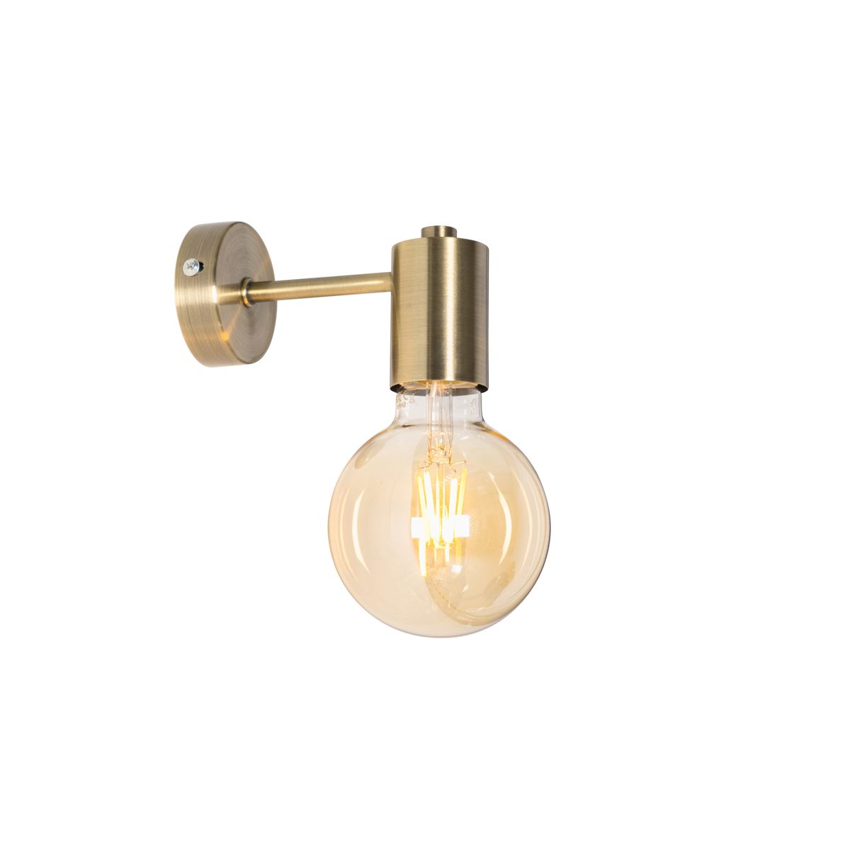 Industriële wandlamp brons 13cm - Facil