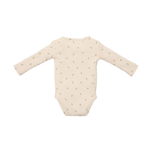 Little Dutch Newborn NOOS Little Farm Romper - Overslag lange mouw maat 50 - Green leaves