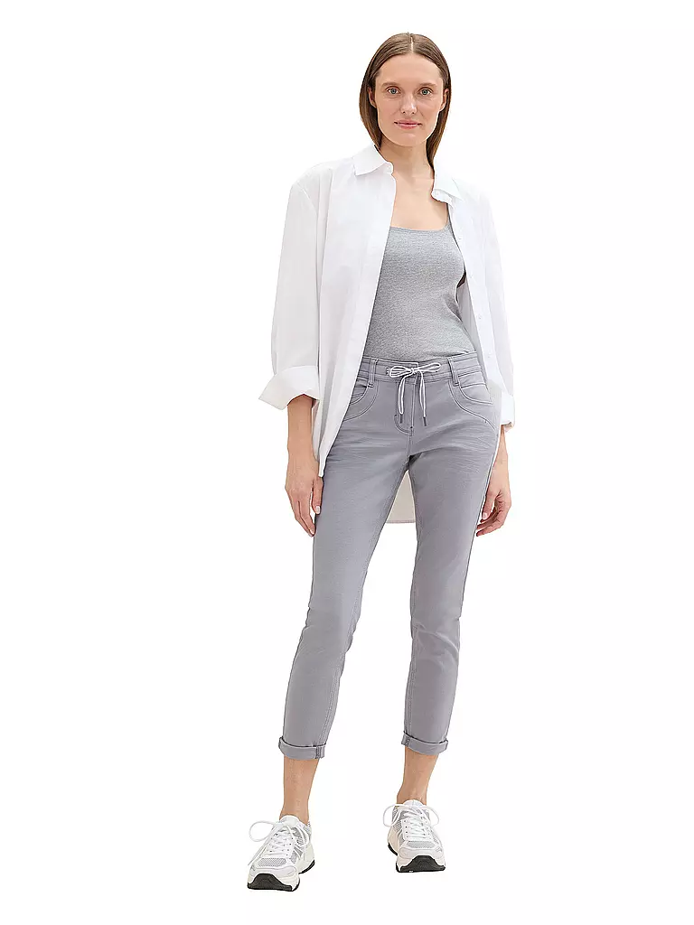 TOM TAILOR Hose Tapered Fit 7/8 grau