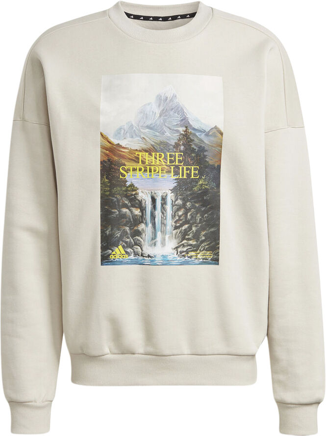 adidas adidas Sportswear Mountain Graphic trøje Hvid