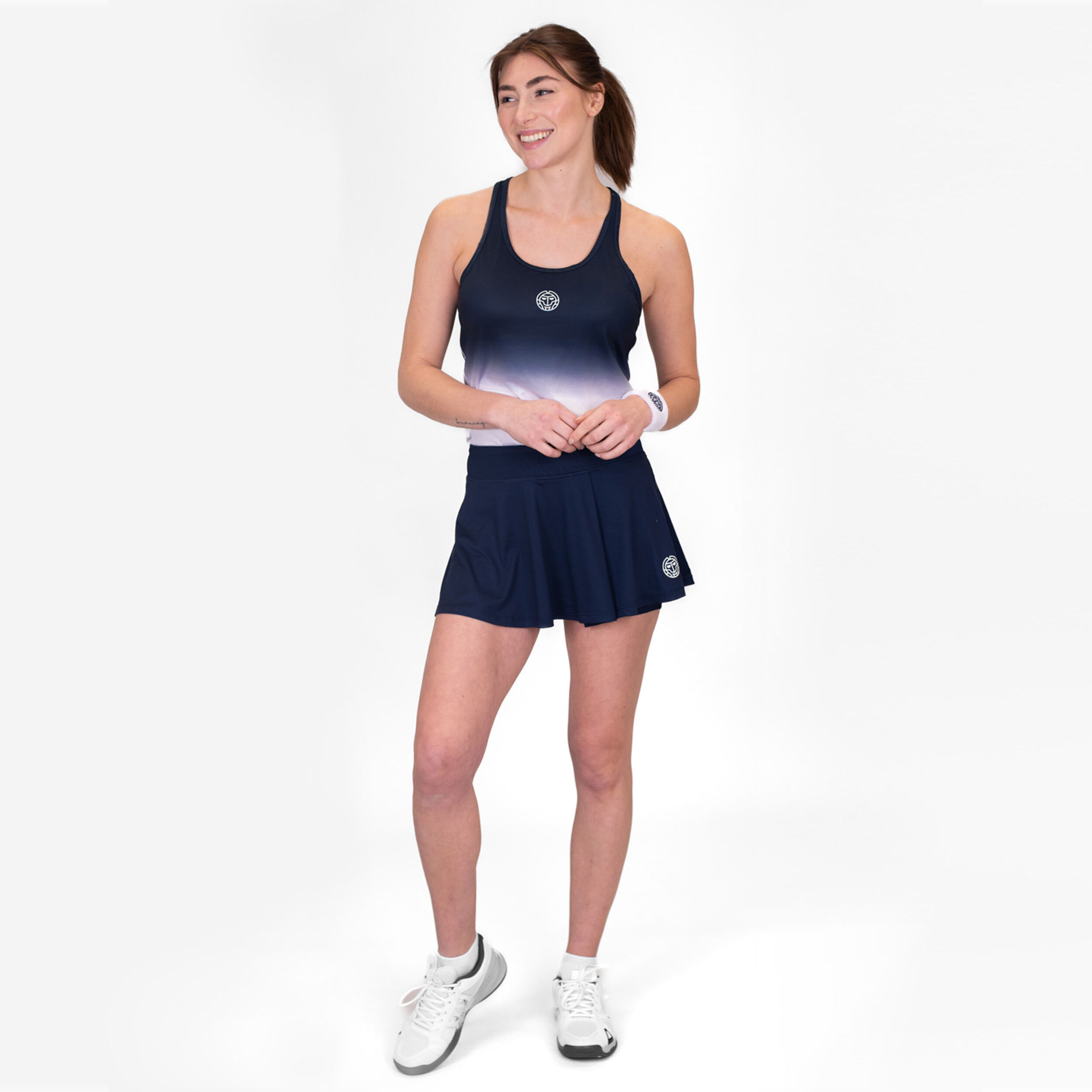 BIDI BADU Crew Wavy Jupe Femmes - Bleu Foncé
