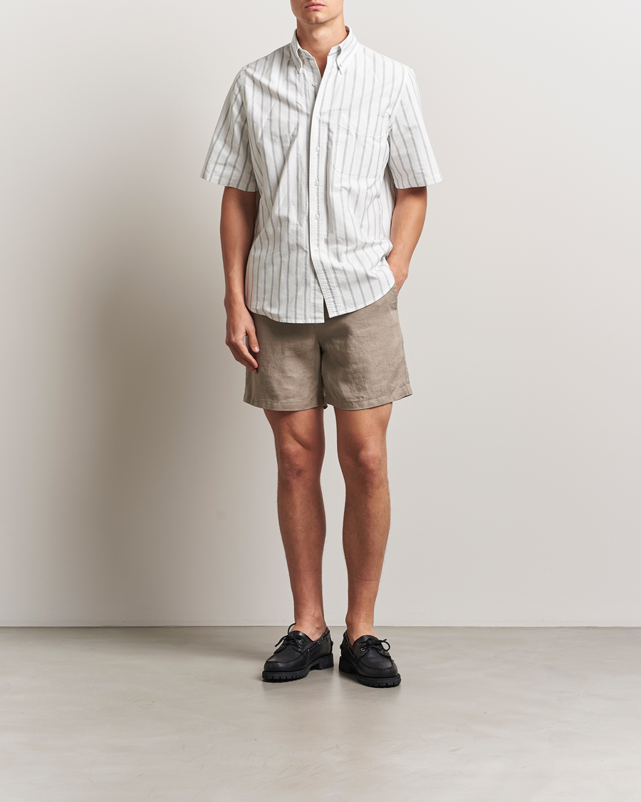 Samsøe Samsøe Jabari Linen Drawstring Shorts Greige