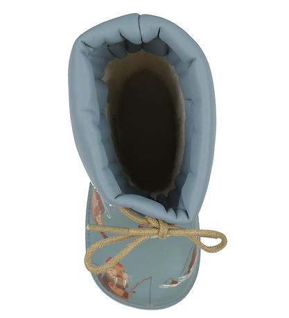 CeLaVi Thermostiefel Mit Futter - Rauch Blue m. Print