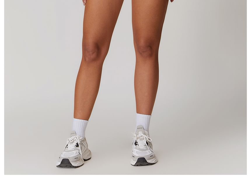 Skinniano - Lage Yoga Shorts met Effen Taille