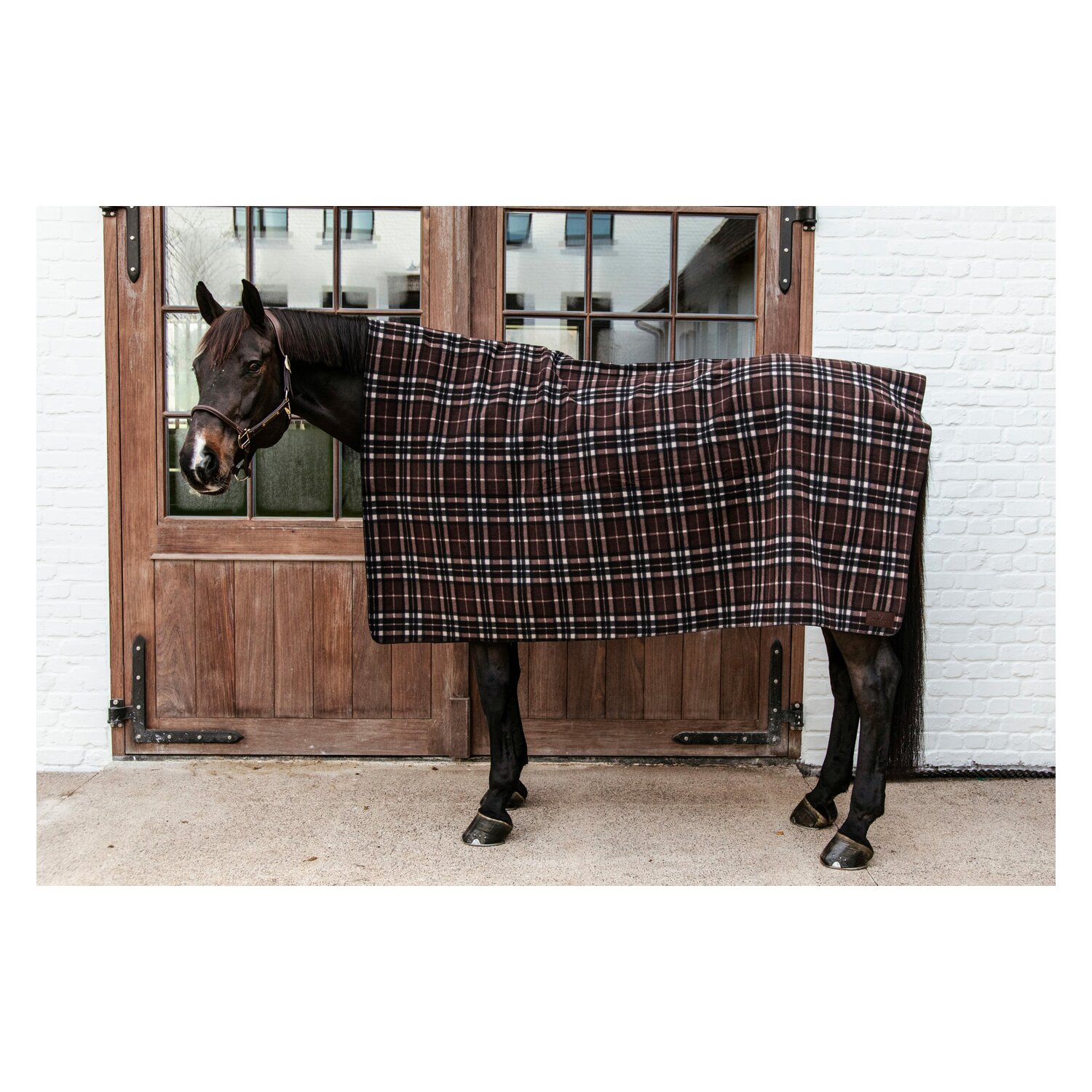 KENTUCKY Fleecedecke Heavy Square  - check/print - 200 cm