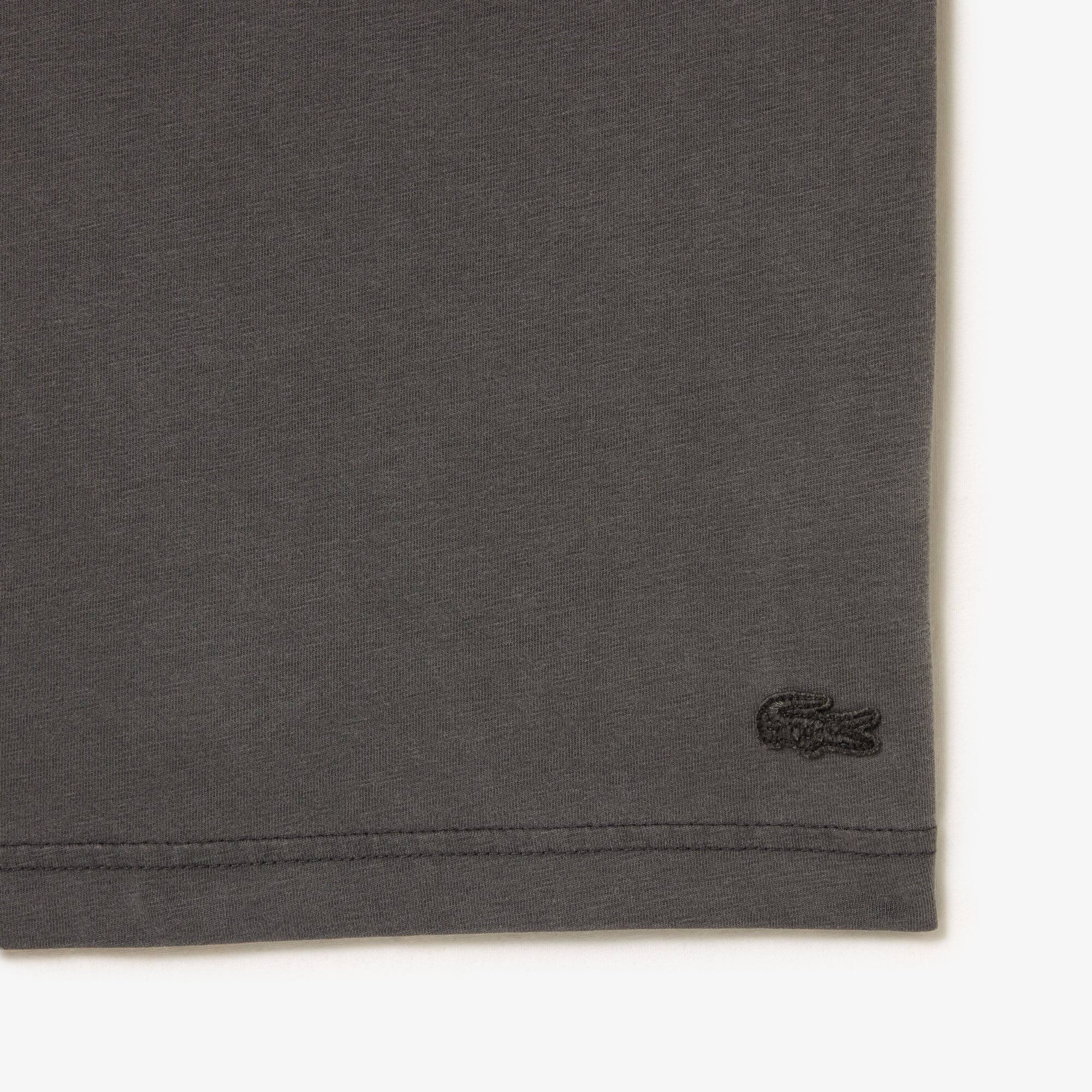 T-Shirt aus Baumwolljersey T-Shirts - Grau - Lacoste - Unisex