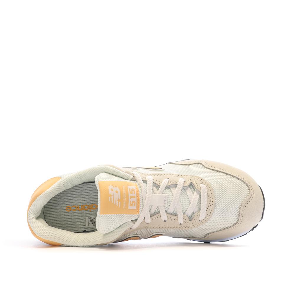 New Balance Baskets Écru/Jaune Femme New Balance 515