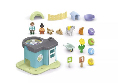 Playmobil 71690 1.2.3: Dyrepensjonat Med Godterimaskin Byggesett
