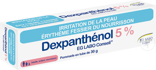Eurogenerics Dexpanthénol 5% EG Irritation De La Peau Et Érythème Fessier Nourrisson 30g