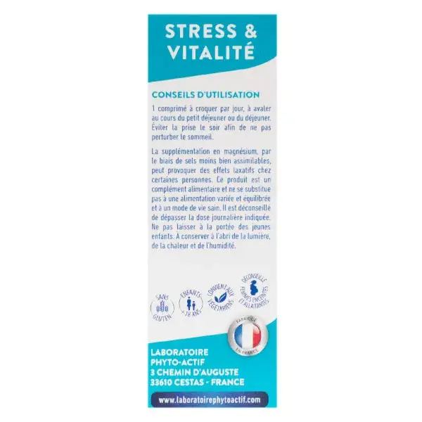 Phytoactif X'Tra Mag' Stress & Vitalité 24 Comprimés