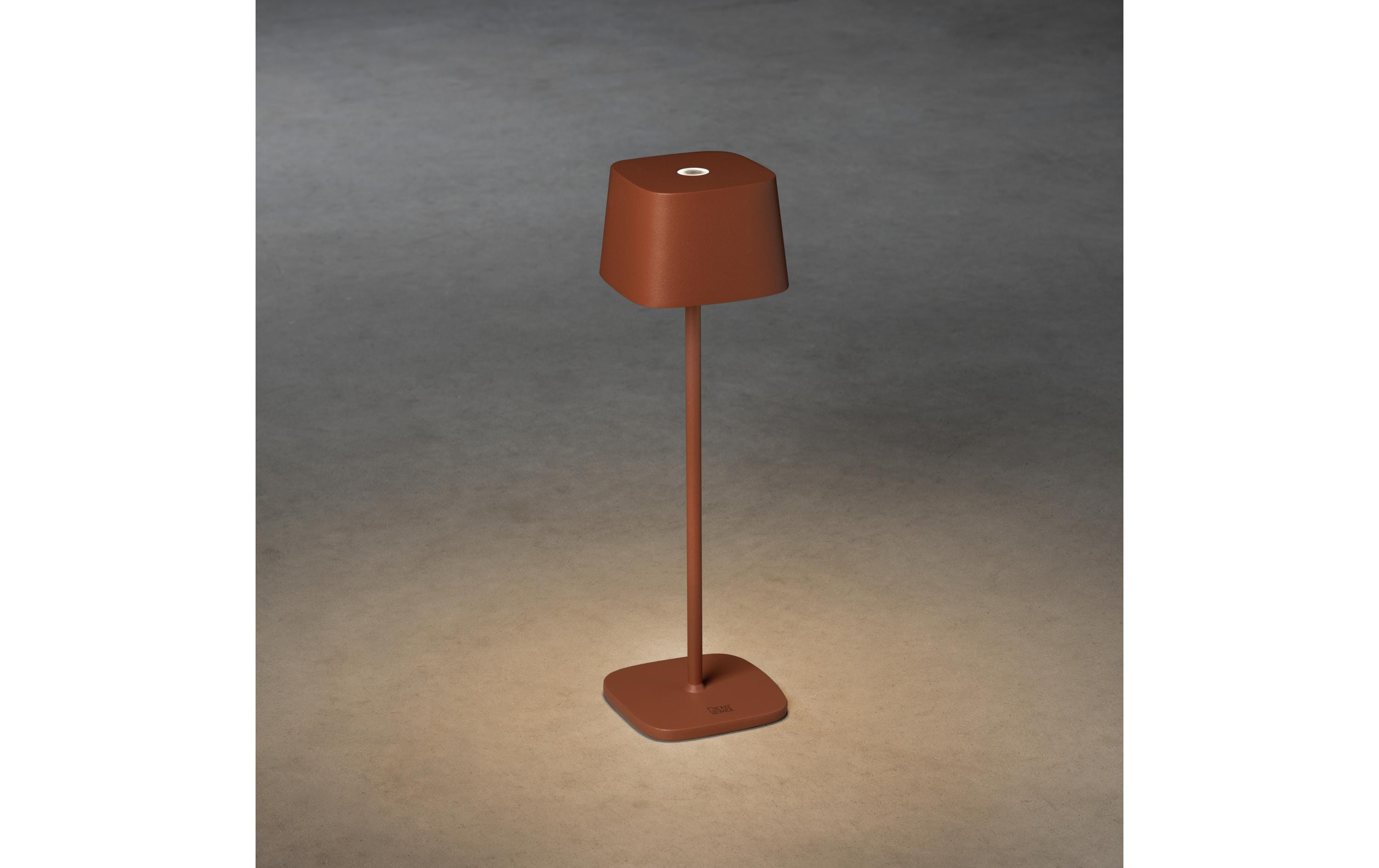 Akku-Tischleuchte USB Capri, 2700-3000 K, 2.2 W, TerracottaAussenleuchte