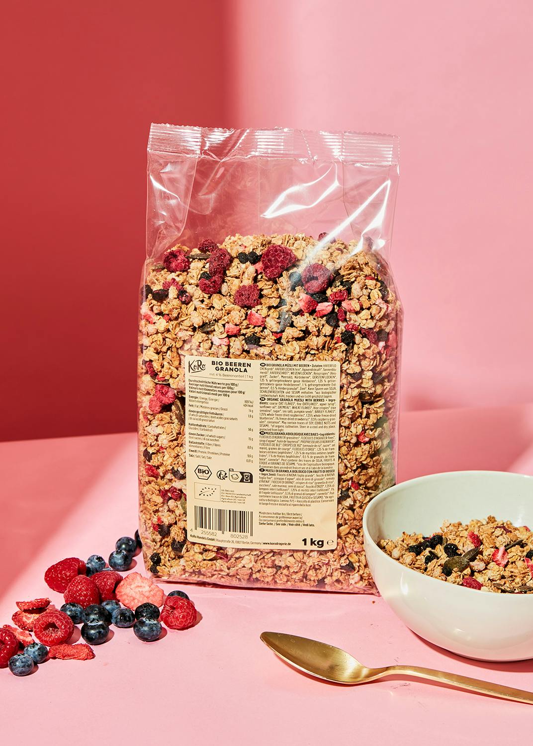 Crunchy Bio Beeren Granola 1 kg