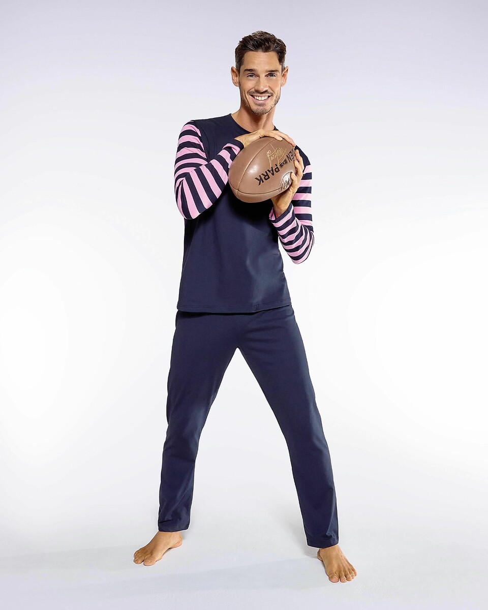 EDEN PARK<br>Pijama comprido, mangas listradas