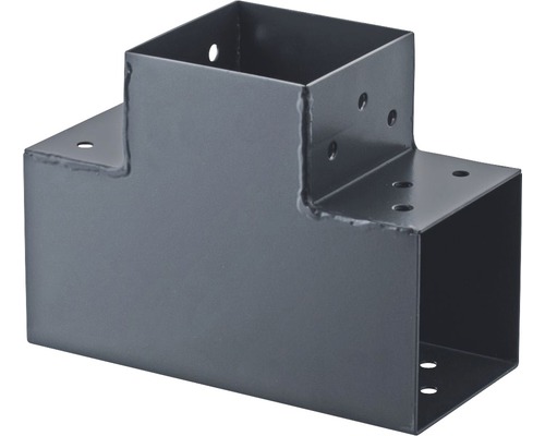 Verlengstuk 90°, 3-delig, antraciet, 91x91 mm, type G