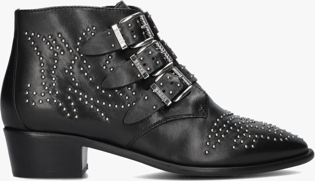 BRONX zwarte bronx enkellaarsjes new-tex 47534