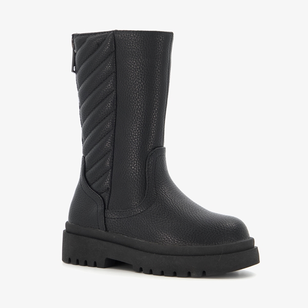 Blue Box meisjes boots zwart met sierrits