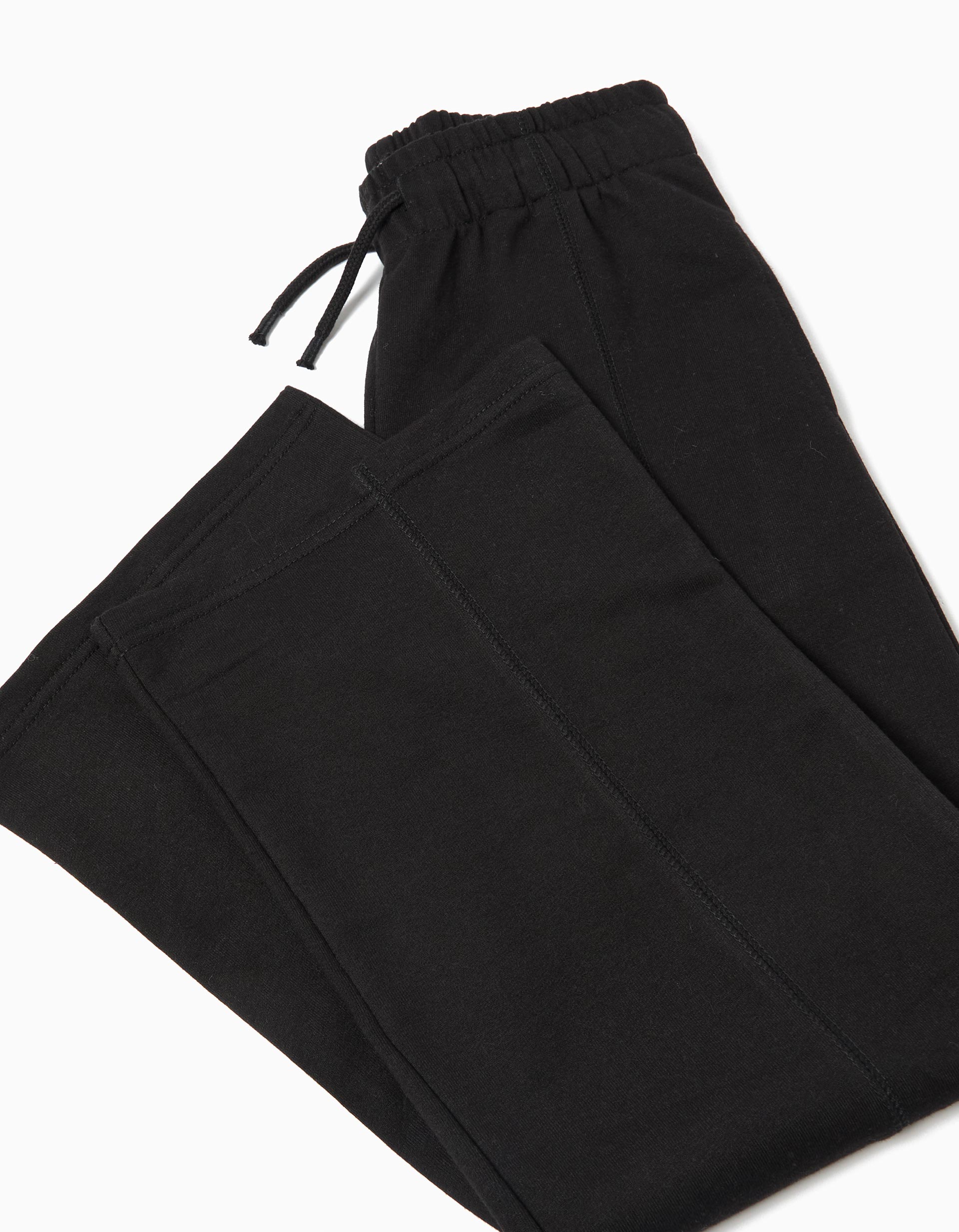 Calças Wide Leg, Menina, Preto