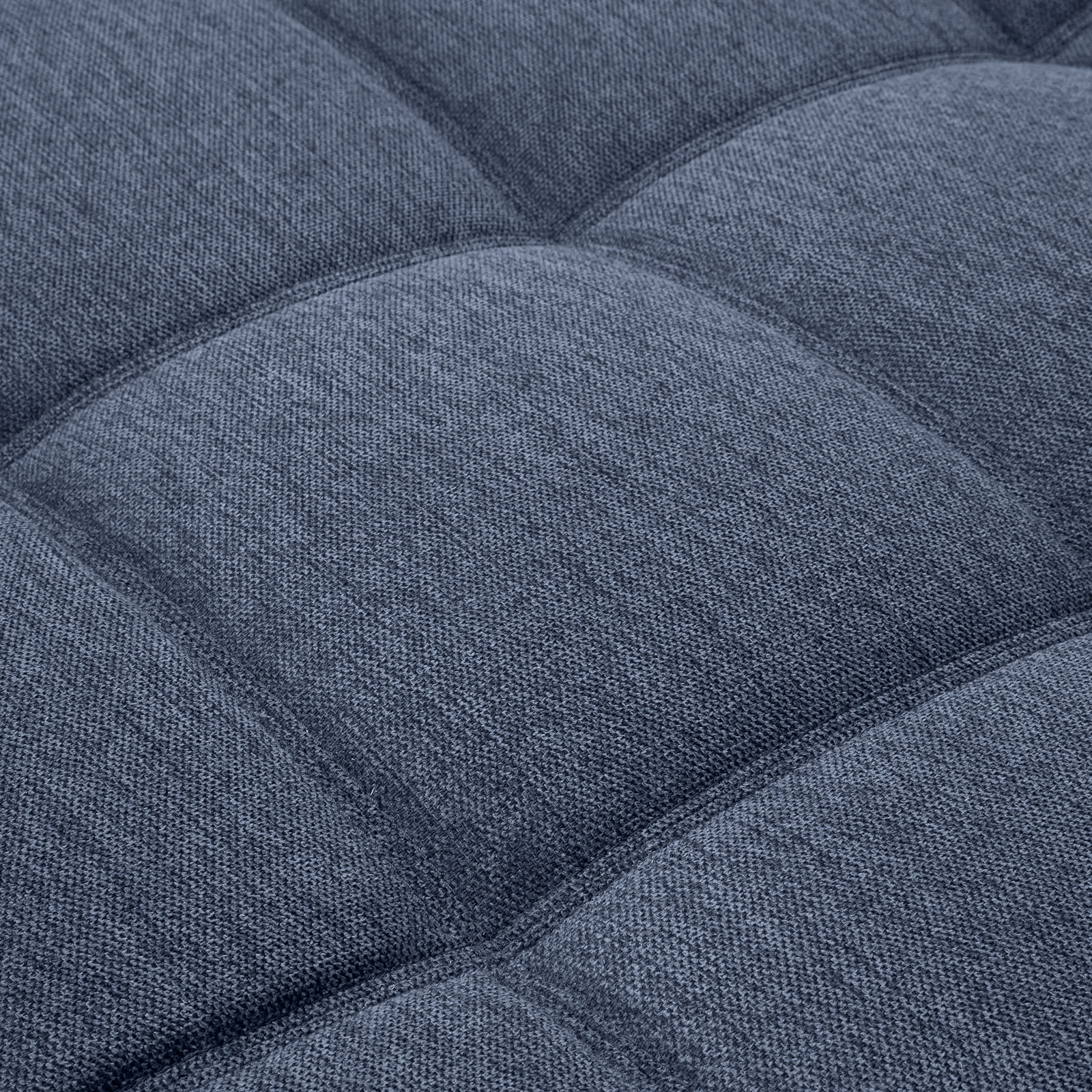 Ecksofa - blau-weiß - beidseitig montierbar