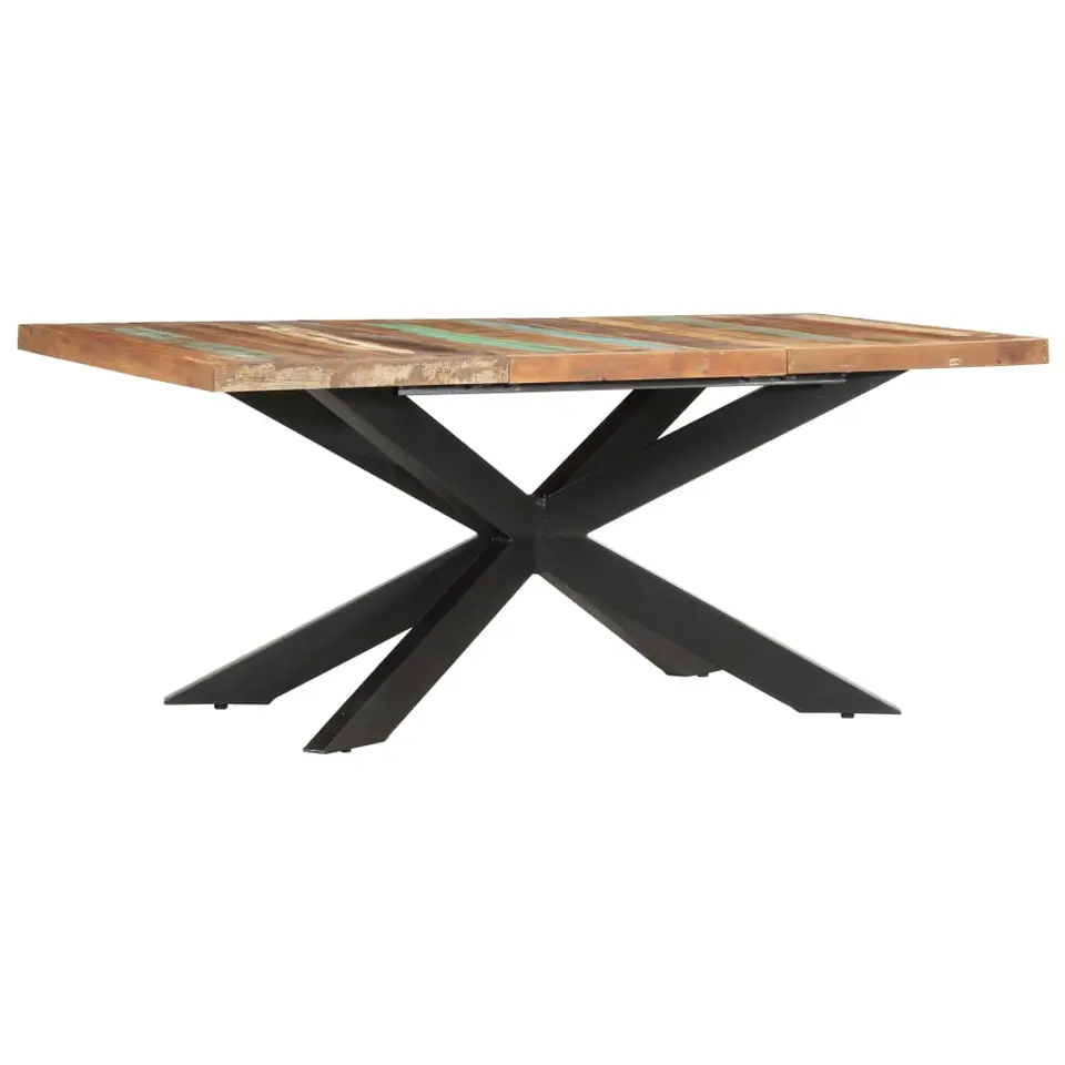 vidaXL - Eettafel - Bruin - Gerecycled hout