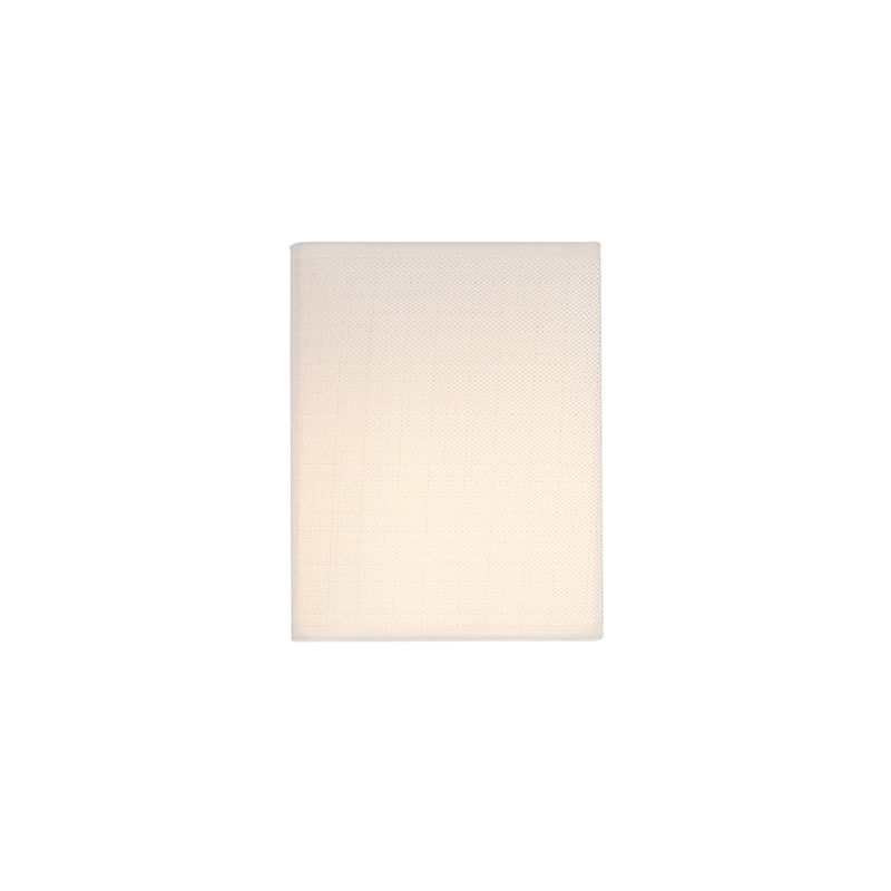 Moderne wandlamp jute wit met stoffen kap  - Vete