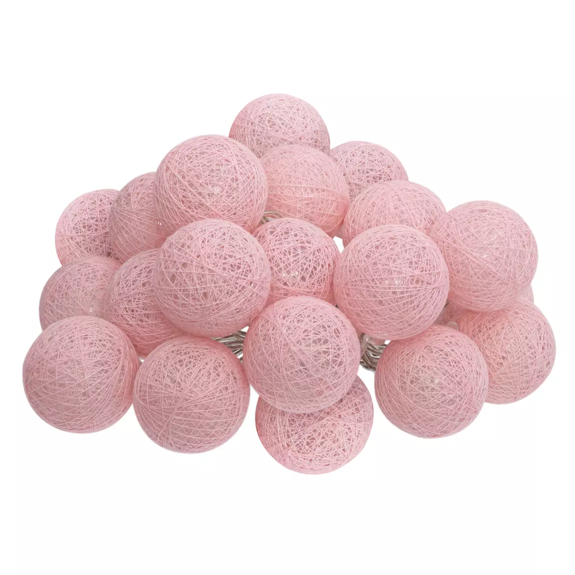 Guirlande lumineuse déco 20 boules 4,36 m Bobina Rose