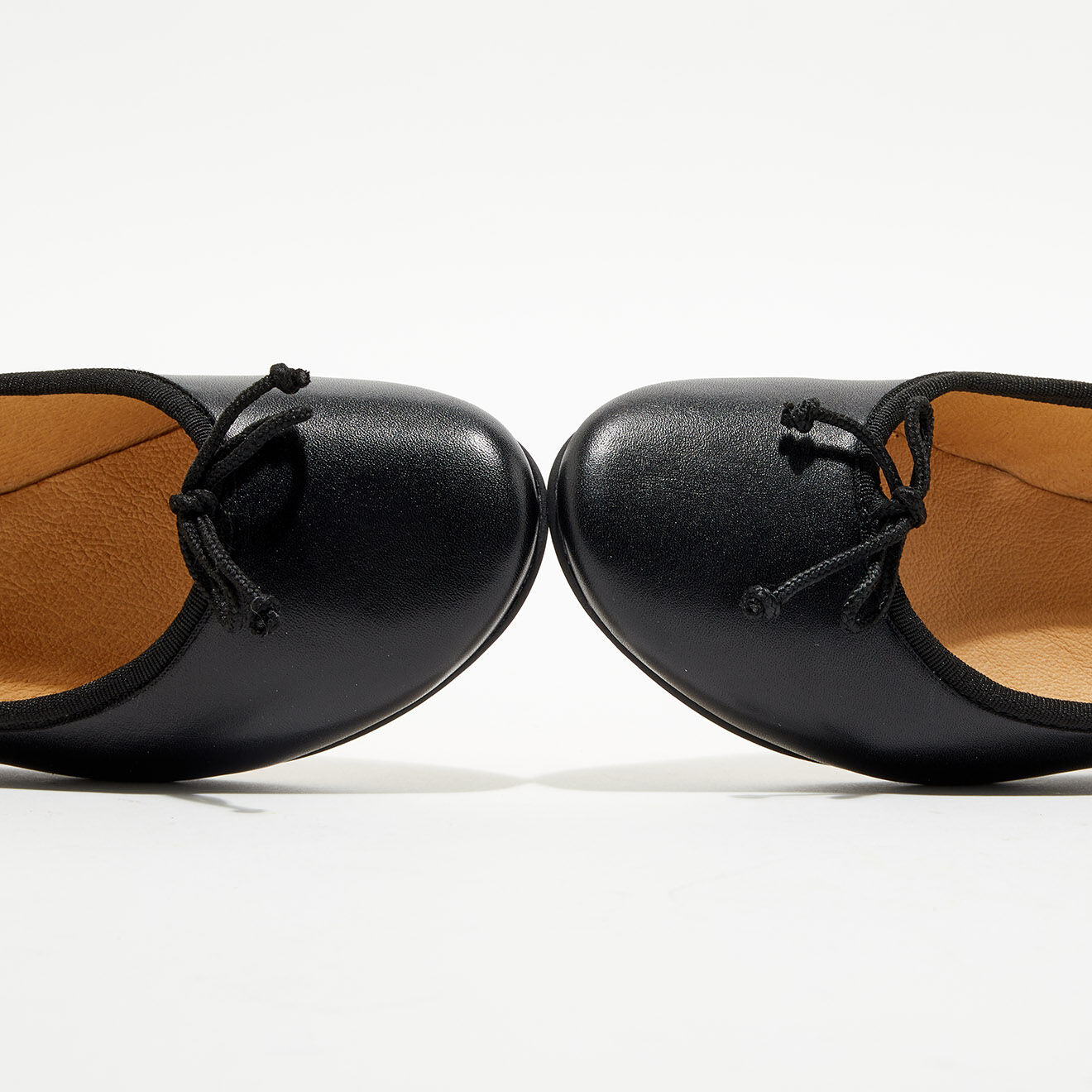 Quartier Latin Ballerines en Cuir Jeanne noires