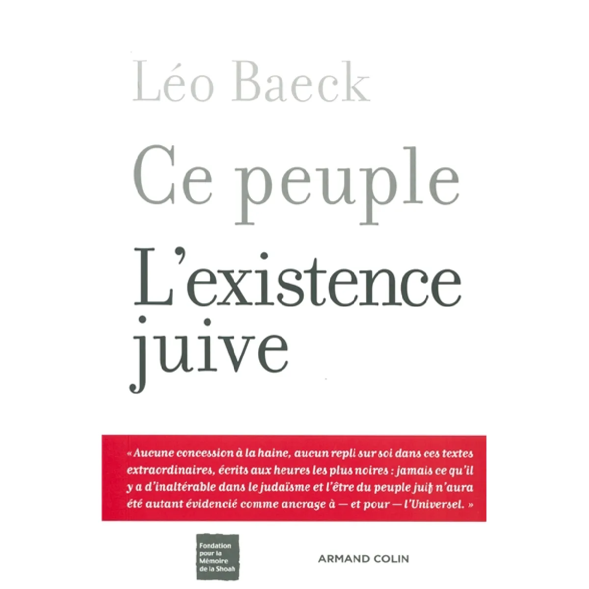 Ce peuple : l'existence juive · Occasion
