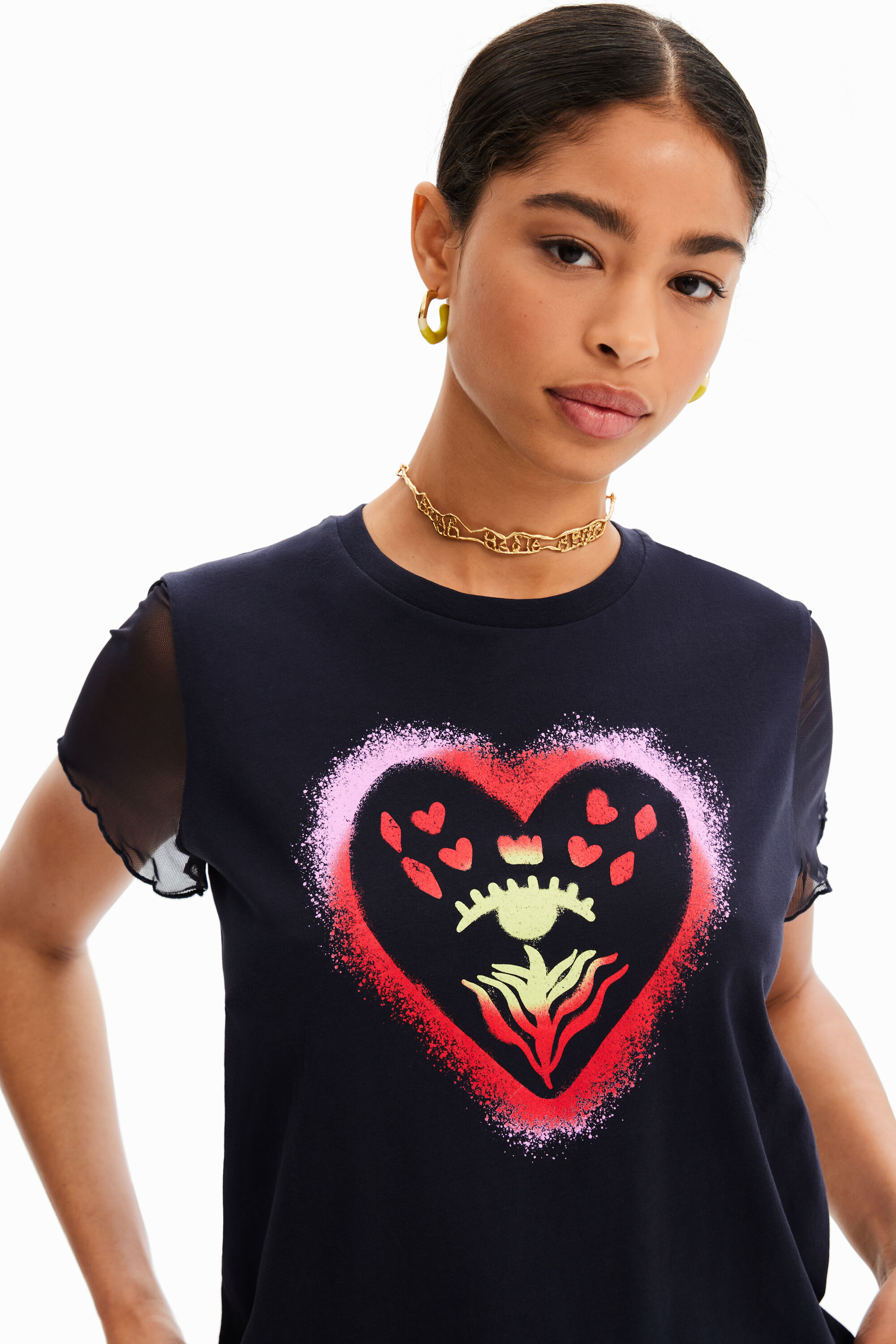 T-shirt cœur arty