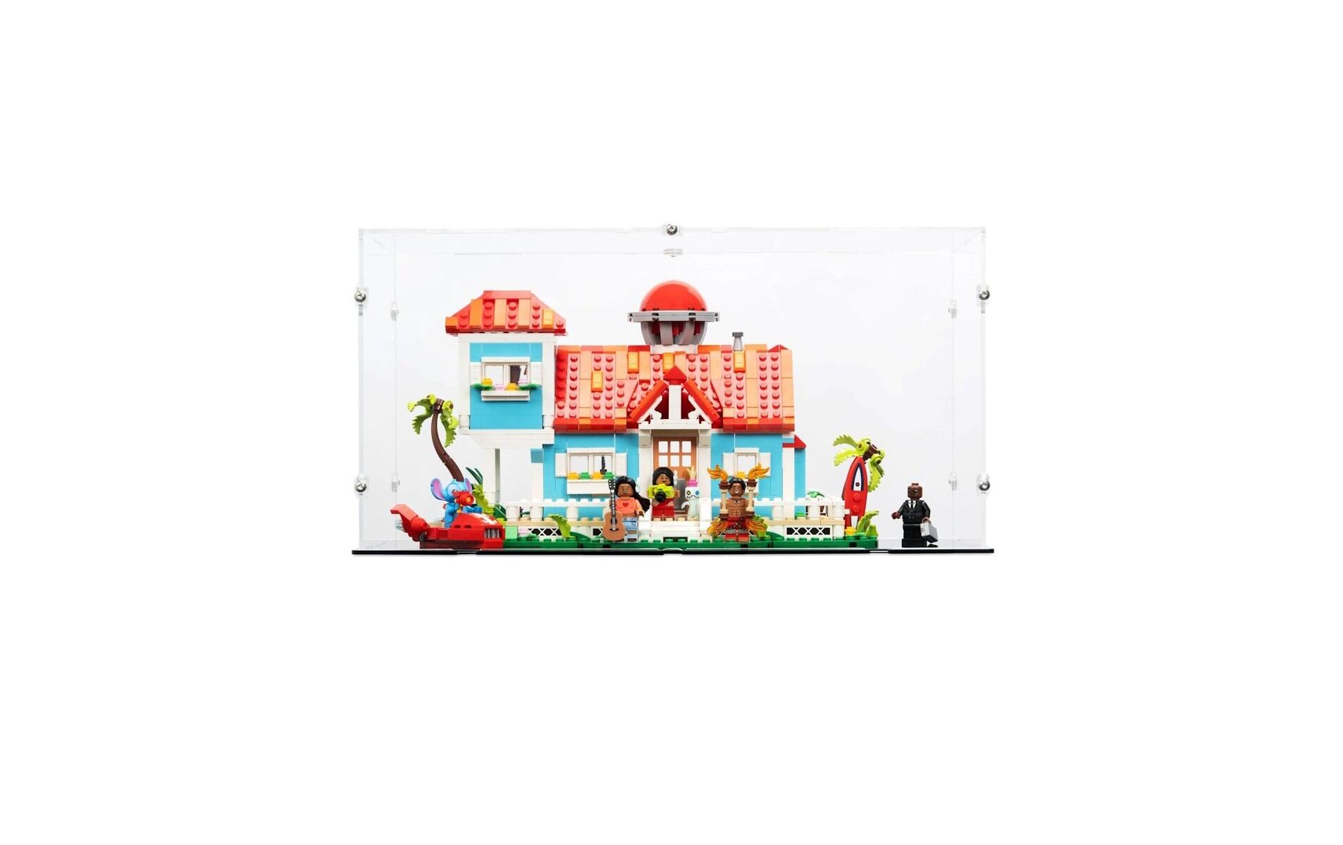 Acryl-Display für Das Strandhaus aus Lilo und Stitch 43268Elegantes Acryl-Display für die LEGO Sammlung